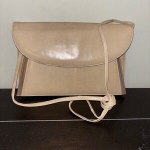 Vintage | Nogueron (possibly‎ Bellido) | Spain Made | Beige Leather Bag